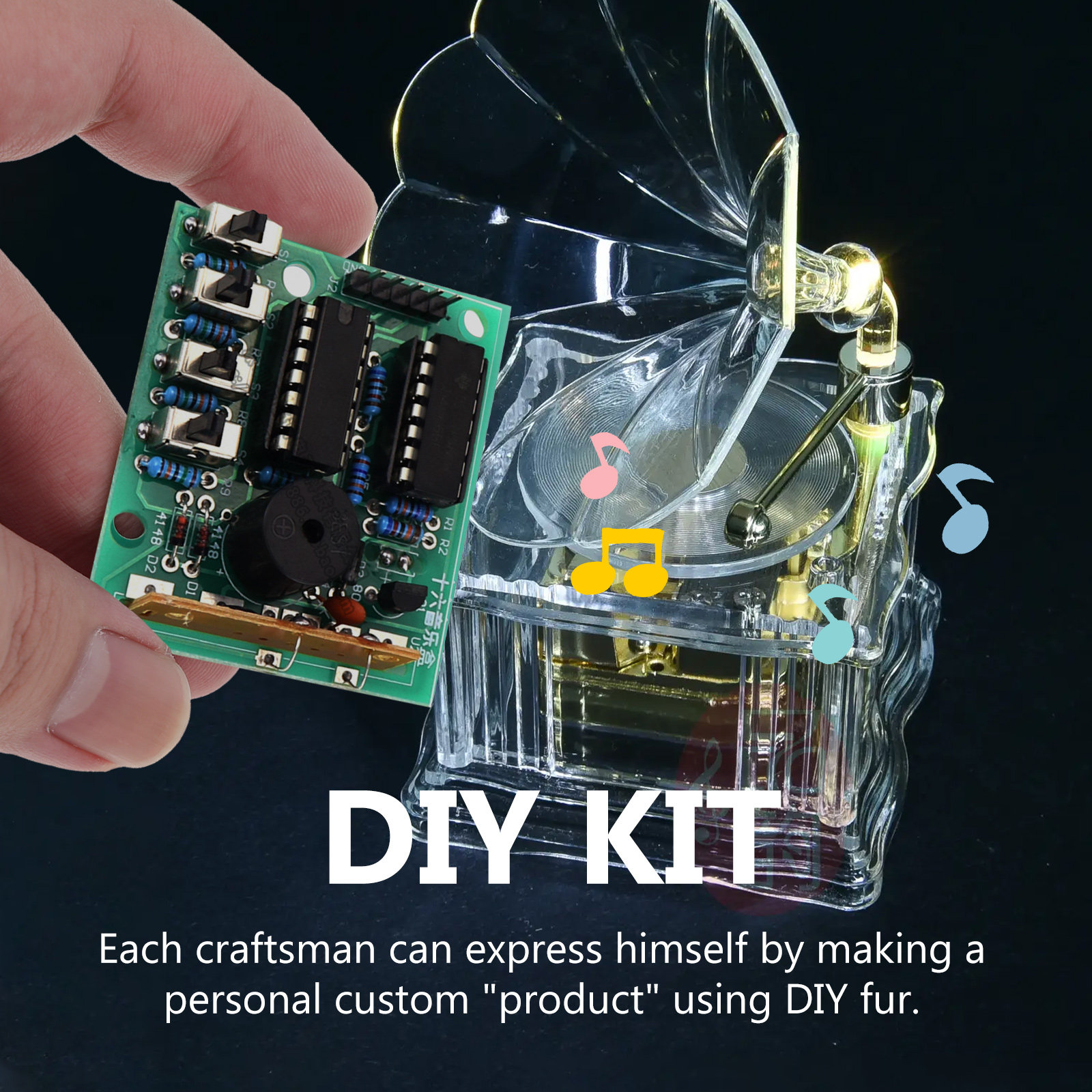 1 ensemble de boîte à musique  - Diy Electronics Box avis et prix