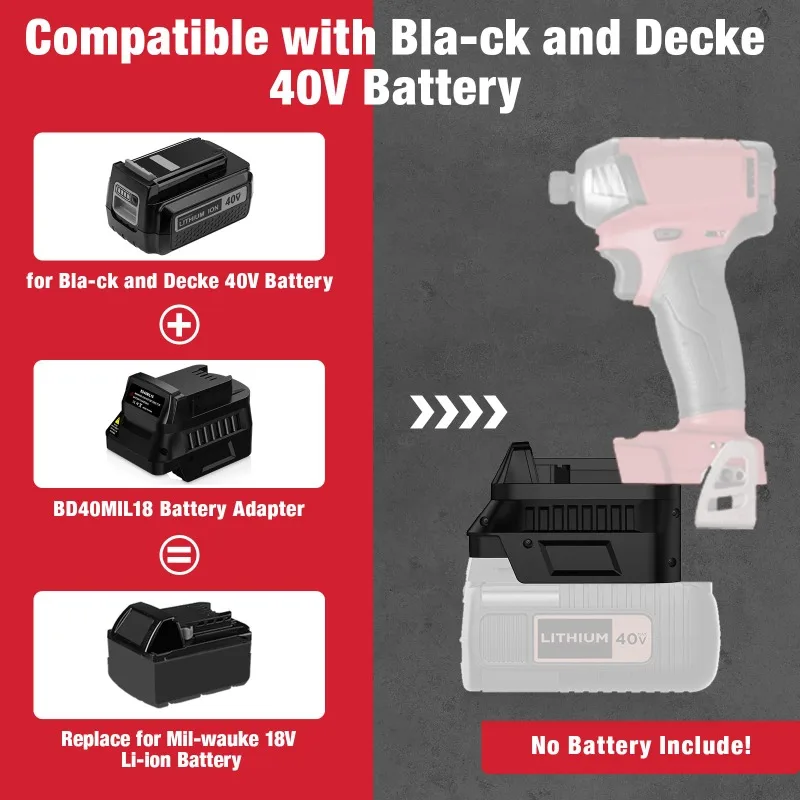 Adaptateur de batterie BD40MIL - Black+Decker Tool Cordless avis et prix
